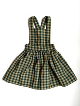 Load image into Gallery viewer, Green Plaid Pinafore